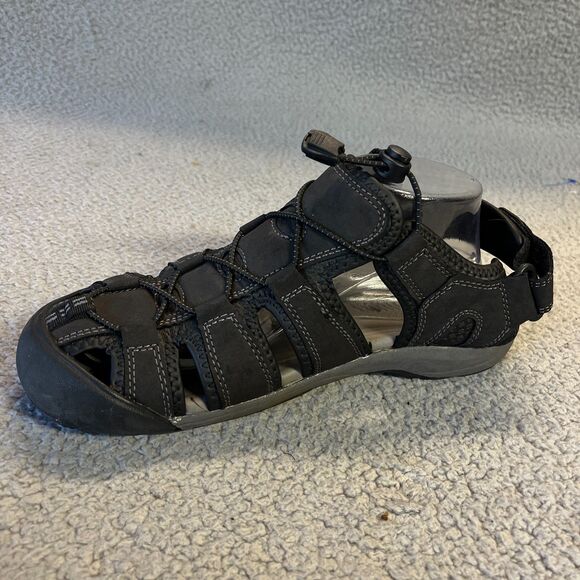 Khombu Sandals Mens 8 Black Travis Outdoor Hiking Walking Active Lake River - Picture 2 of 13